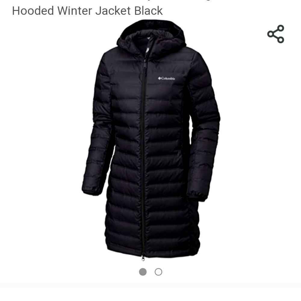 Long Columbia Puffer jacket coat
